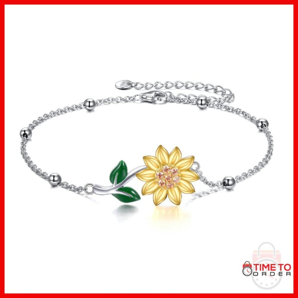 Sterling Silver Anklet Bracelet with Extender Chain Lobster Clasp